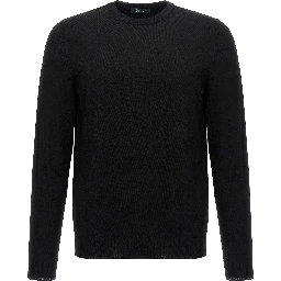 Black Virgin Wool Cardigan