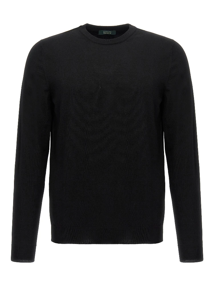 Black Virgin Wool Cardigan