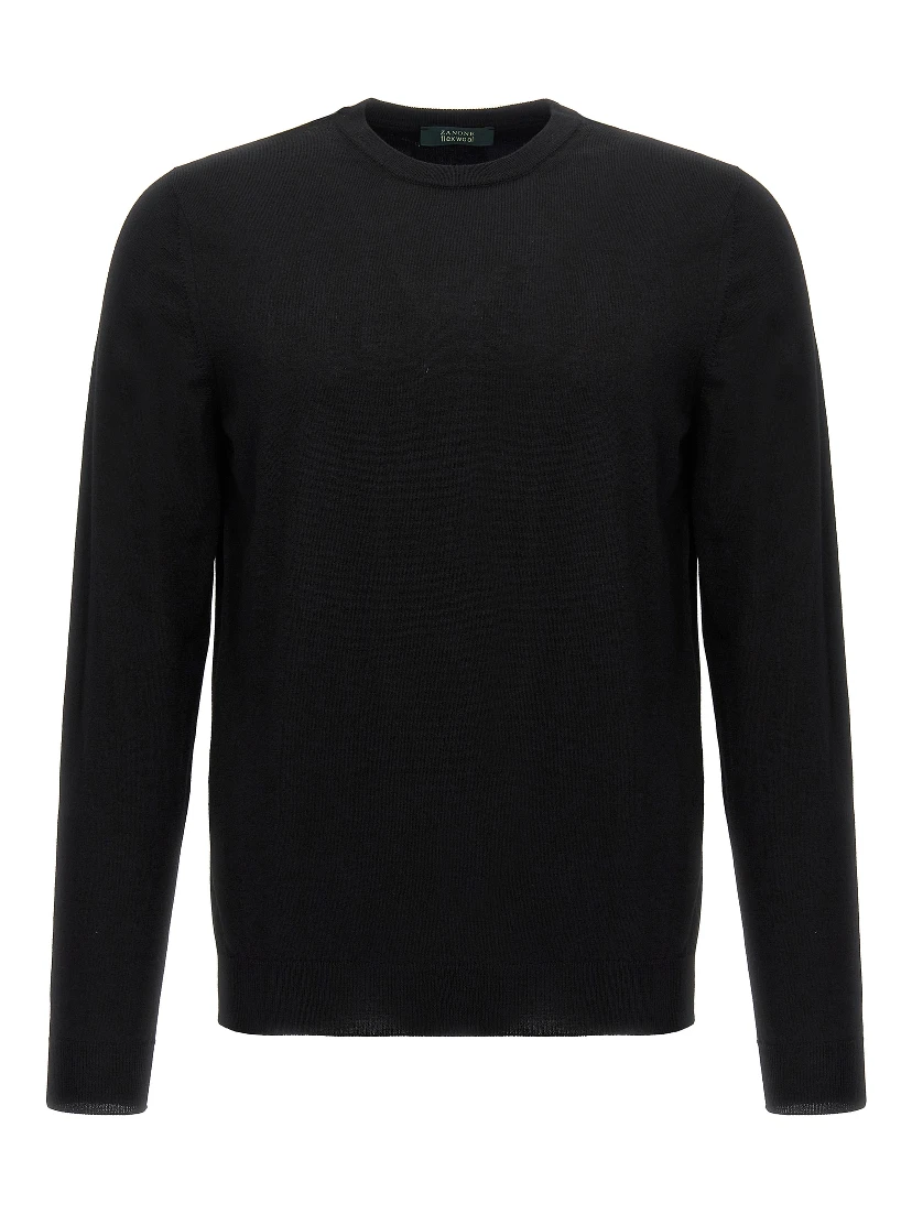 Black Virgin Wool Cardigan