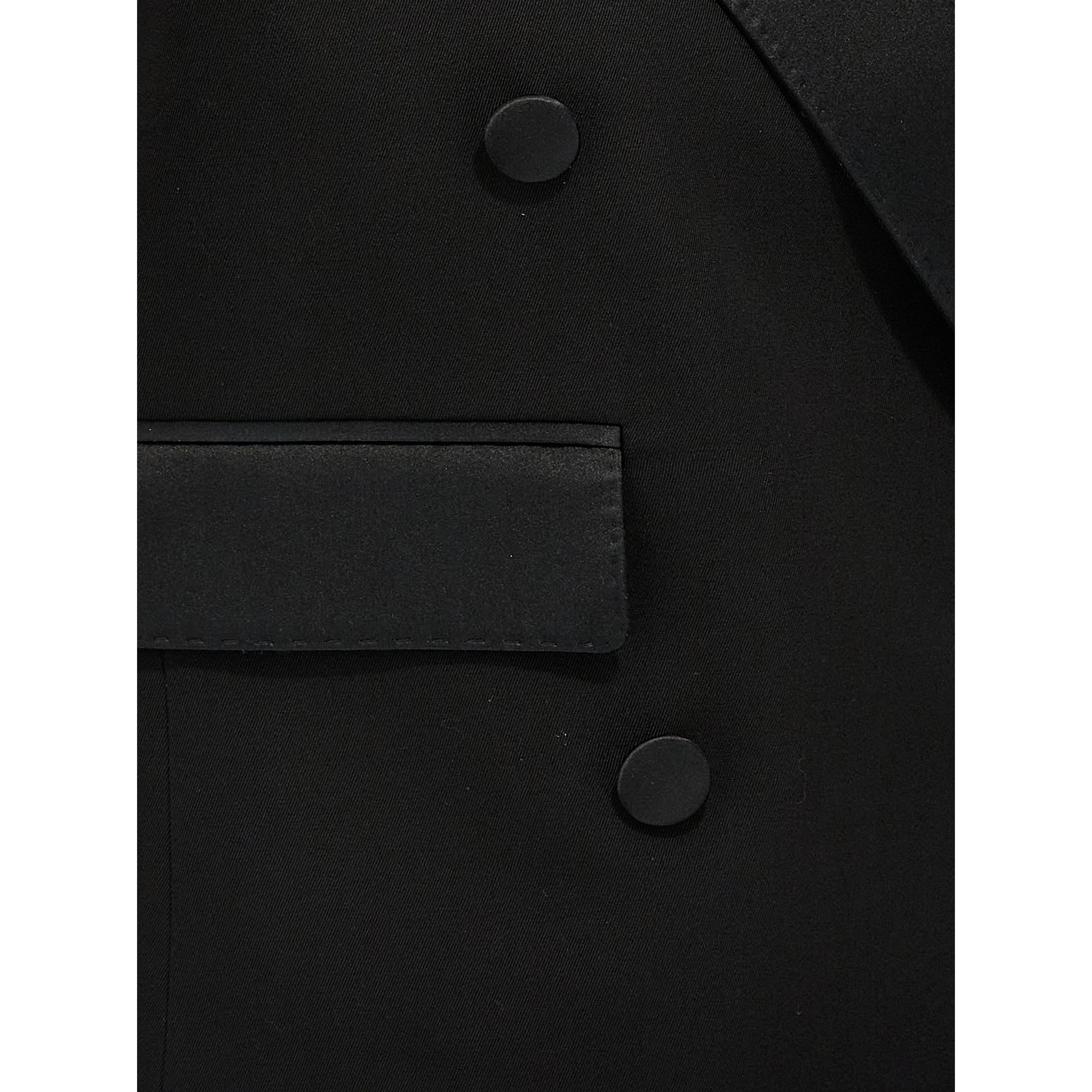Black Silk Sleeveless Jacket