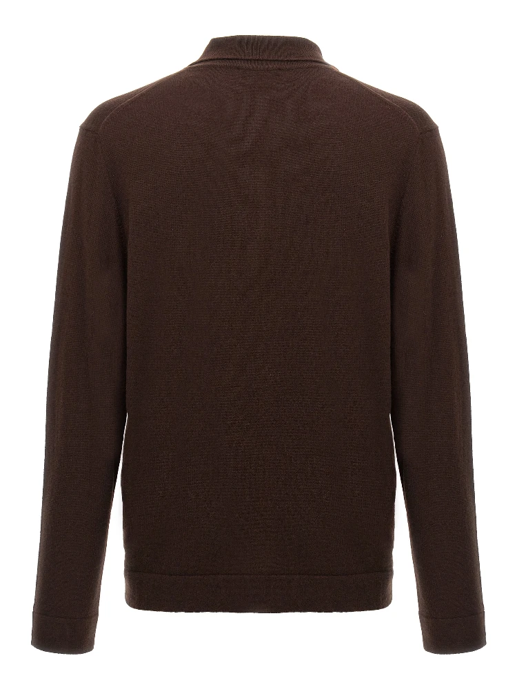 Brown Virgin Wool Polo Shirt alternative