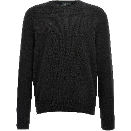 Black Virgin Wool Cardigan