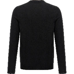 Black Virgin Wool Cardigan