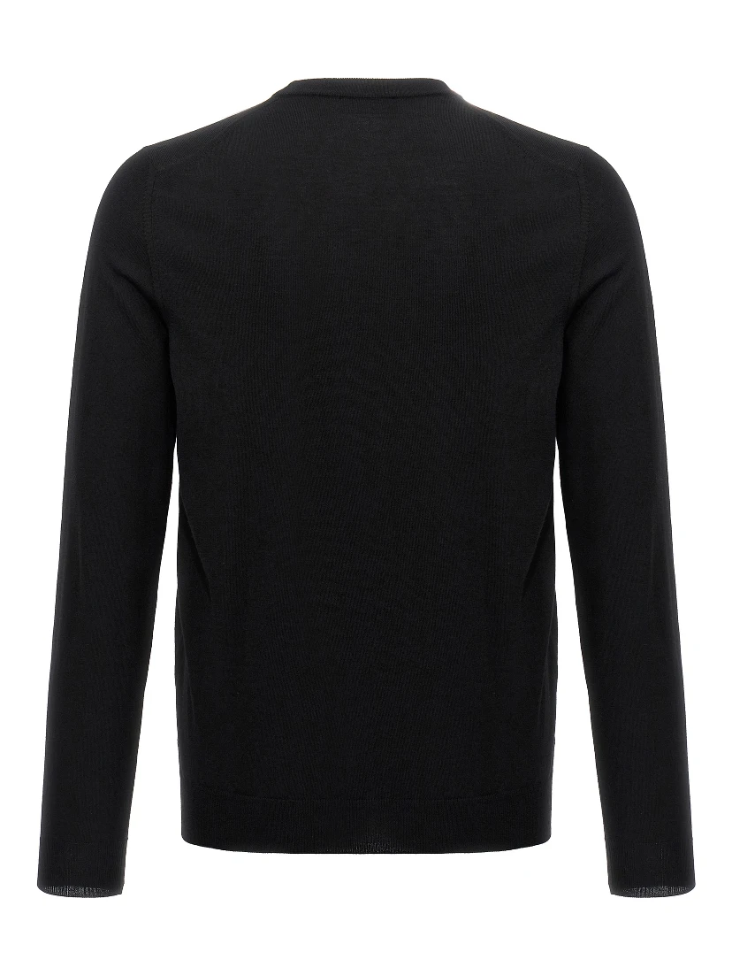 Black Virgin Wool Cardigan