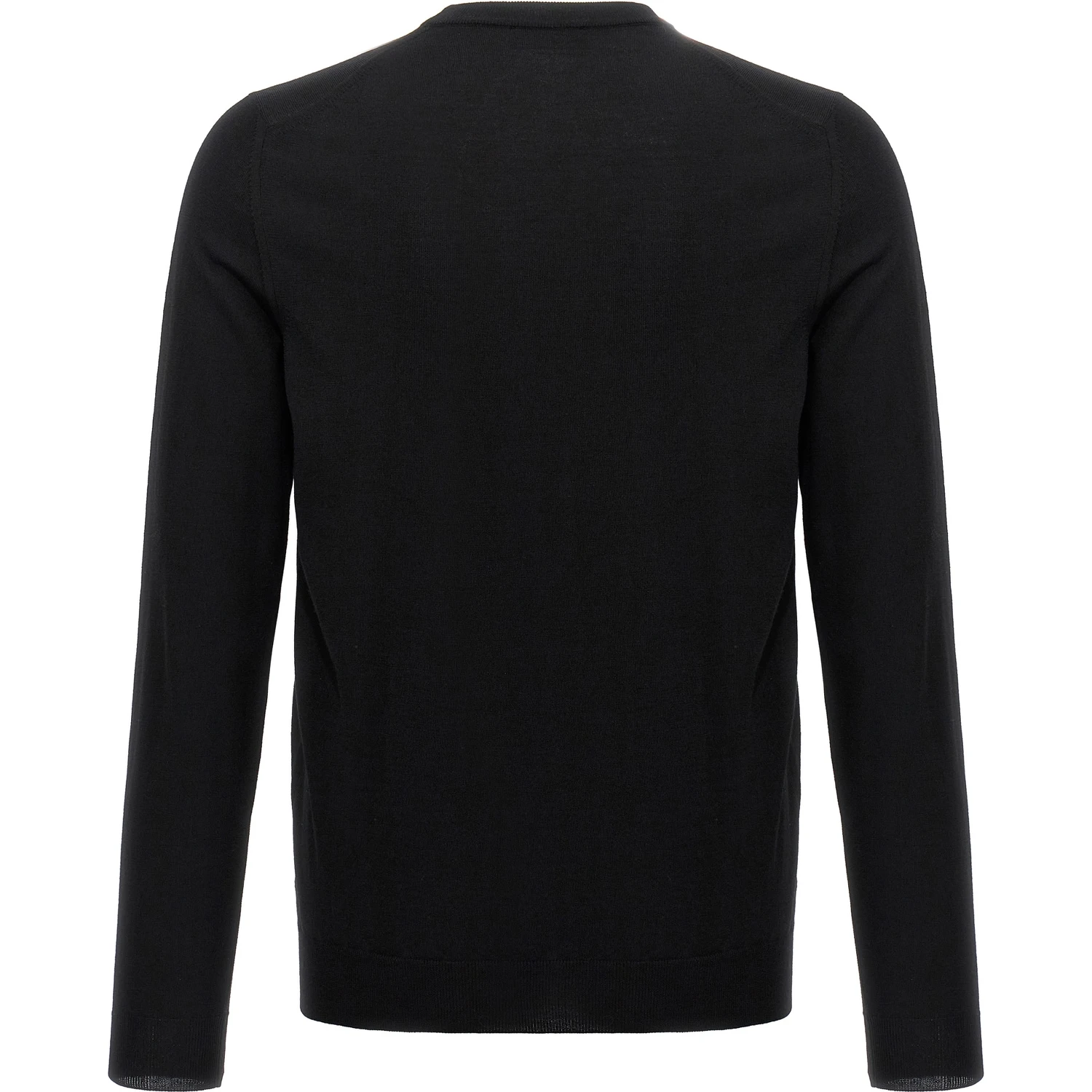Black Virgin Wool Cardigan