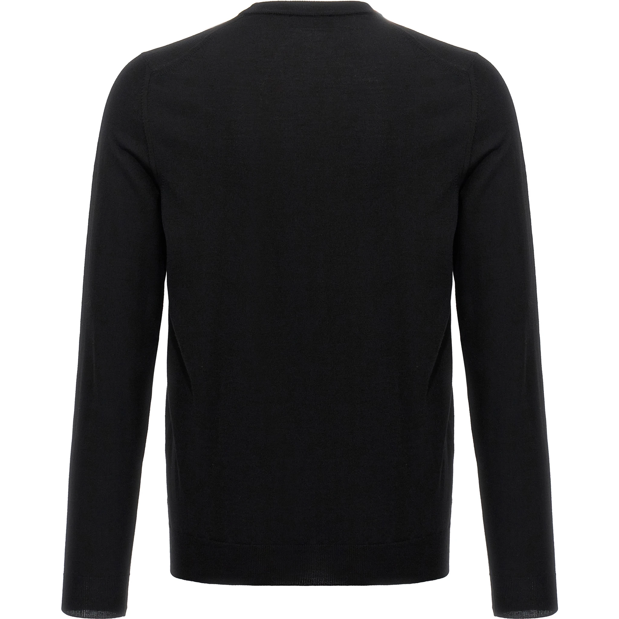 Black Virgin Wool Cardigan