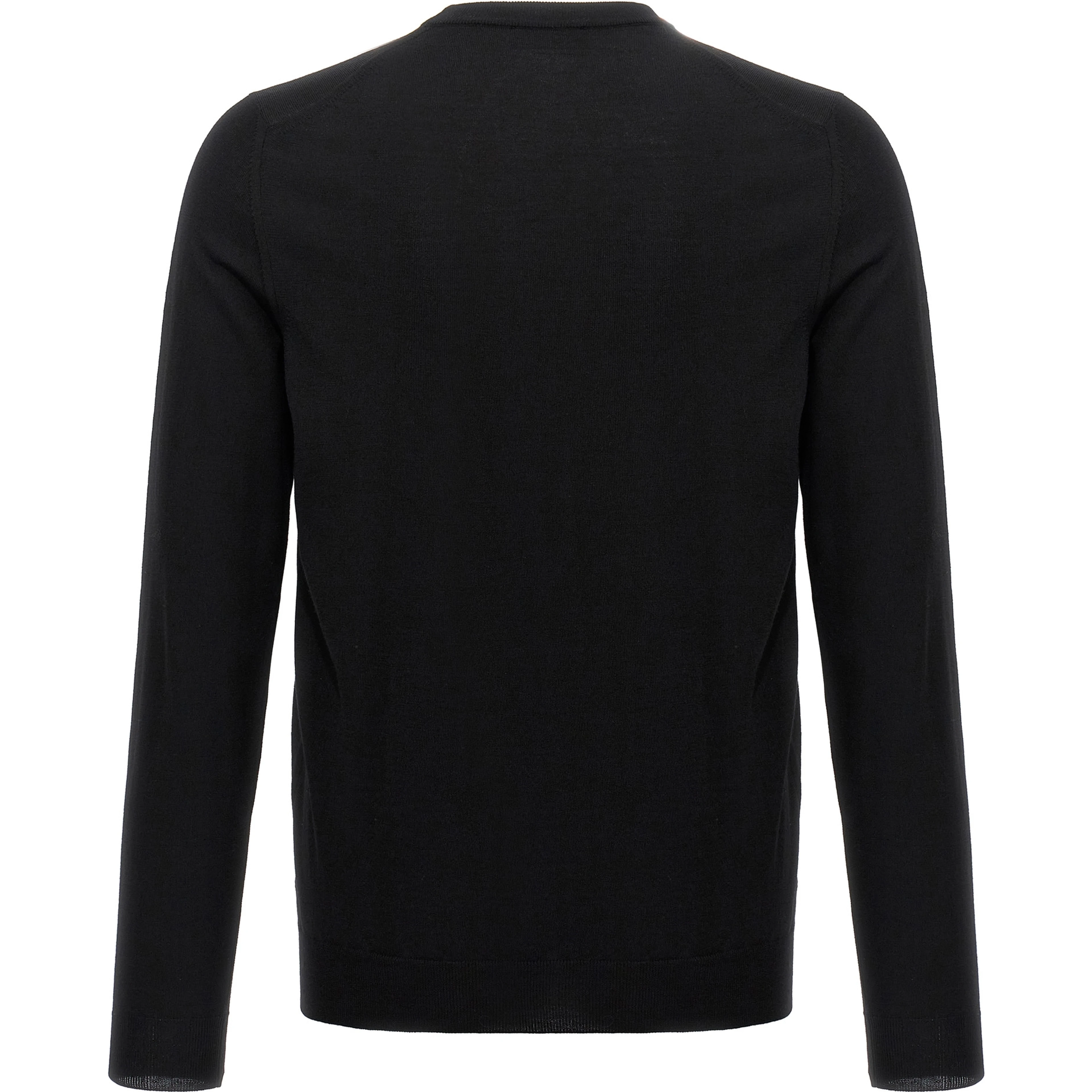Black Virgin Wool Cardigan