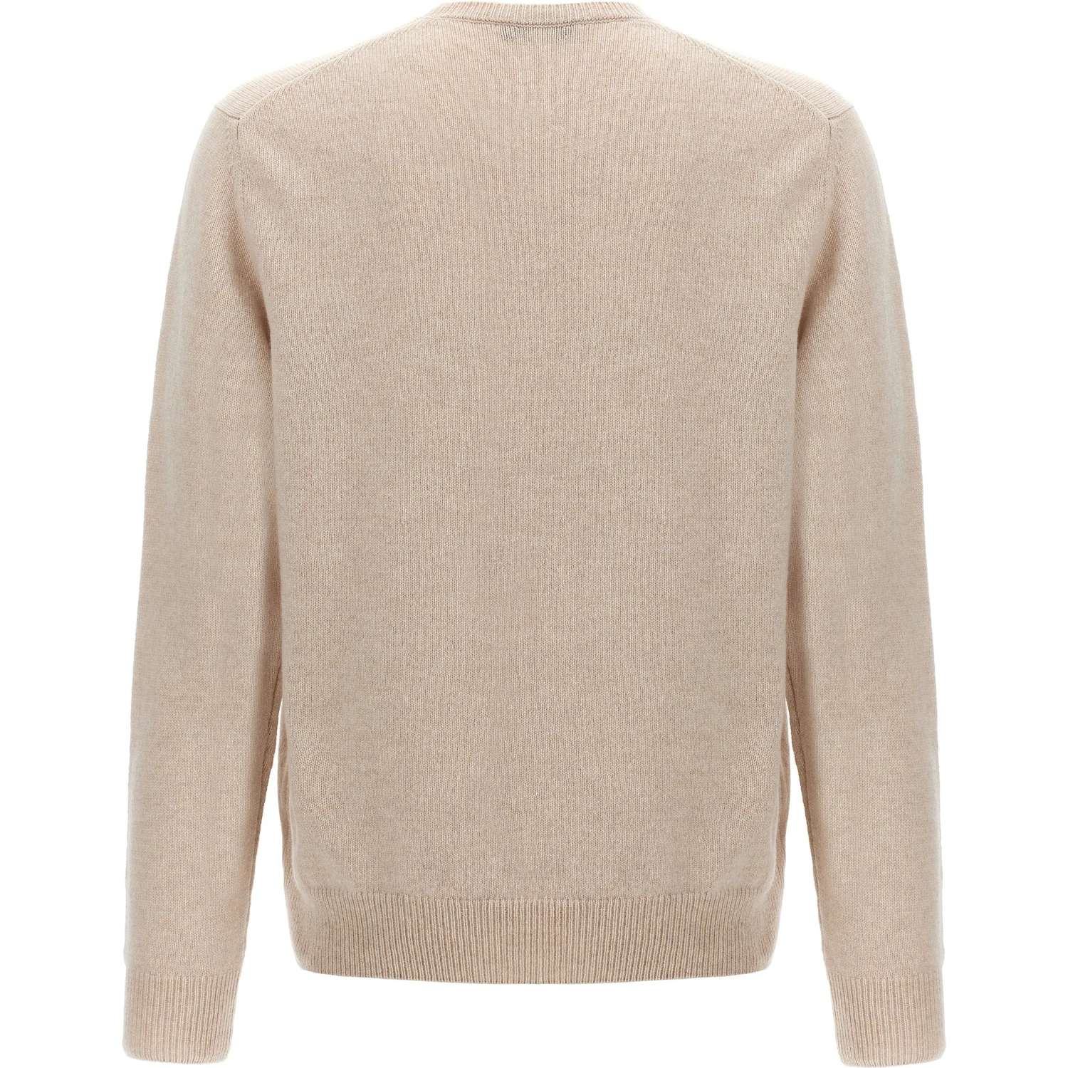 Beige Virgin Wool Cardigan