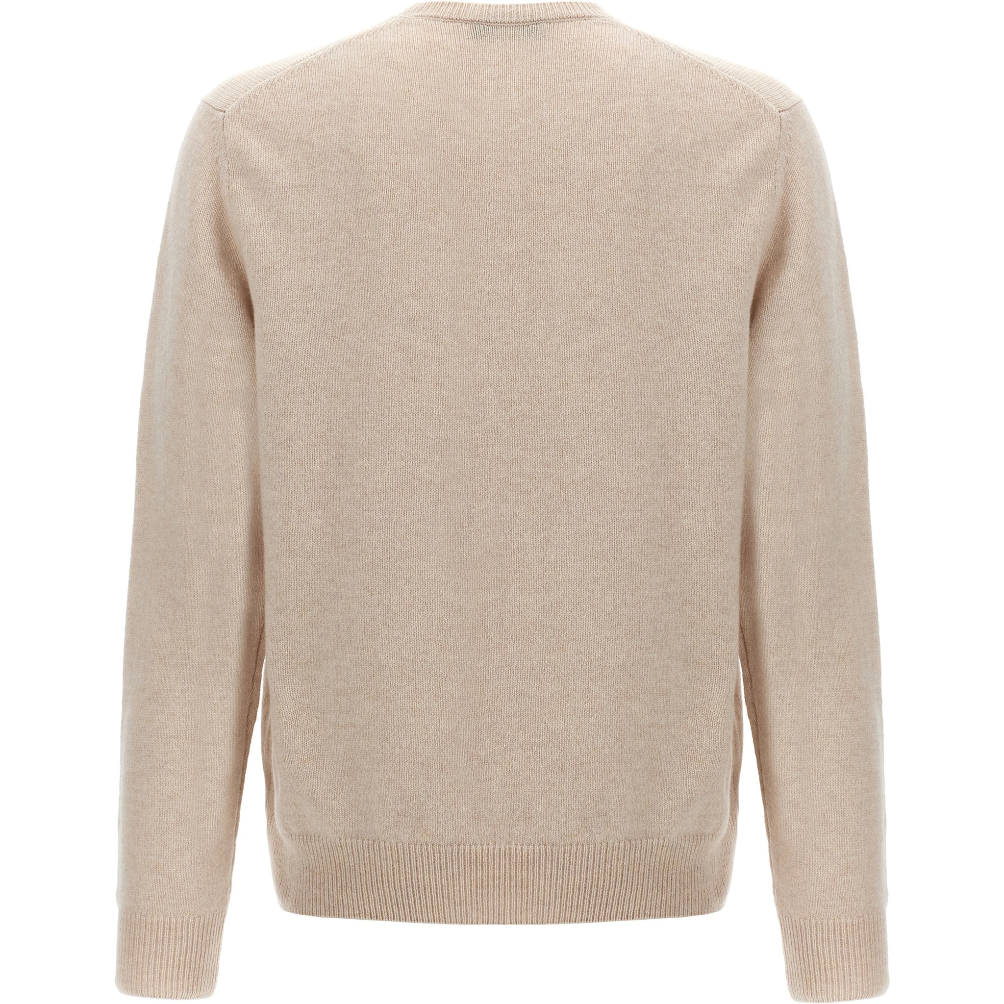 Beige Virgin Wool Cardigan