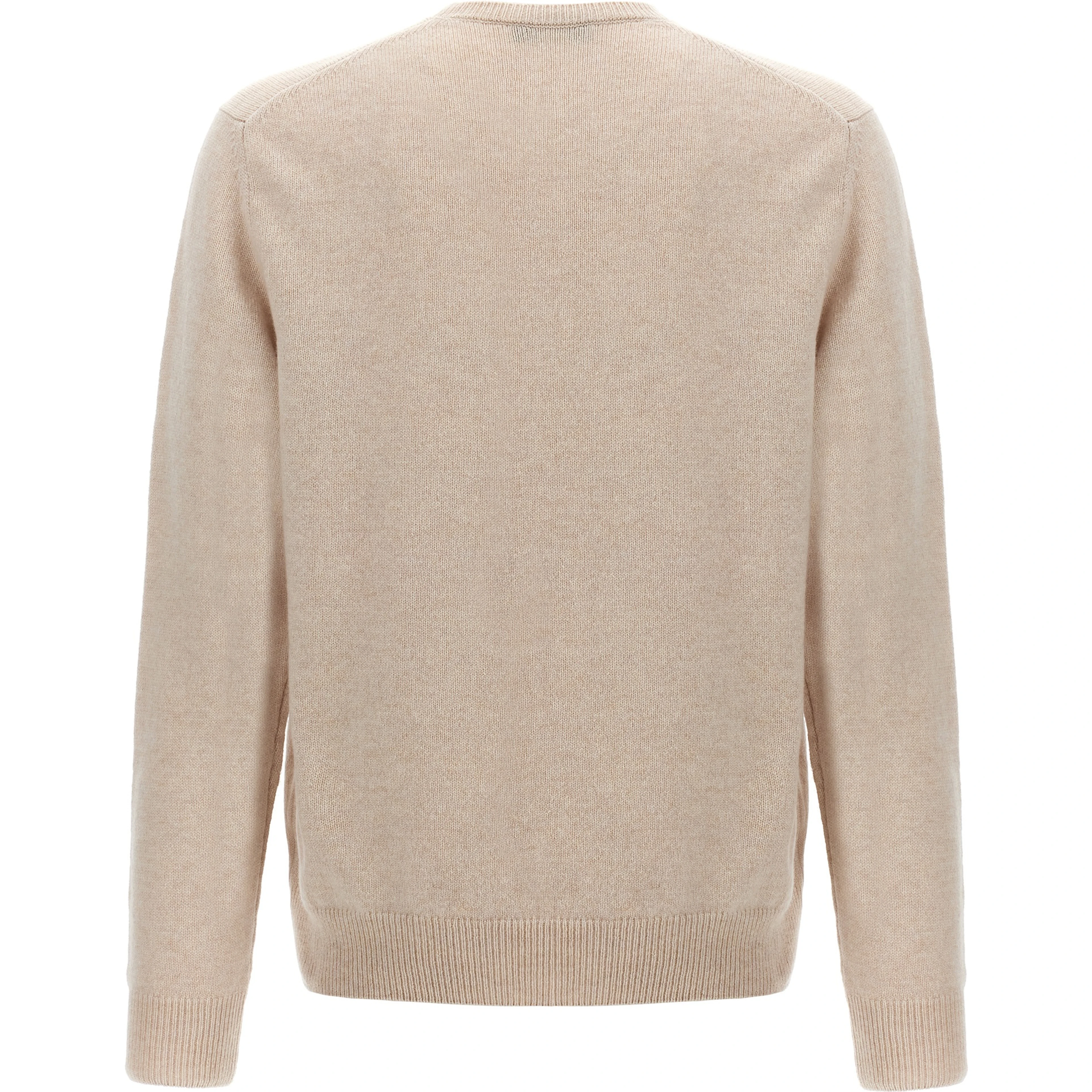 Beige Virgin Wool Cardigan