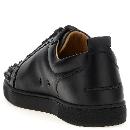 Black Calfskin Low Top Sneakers
