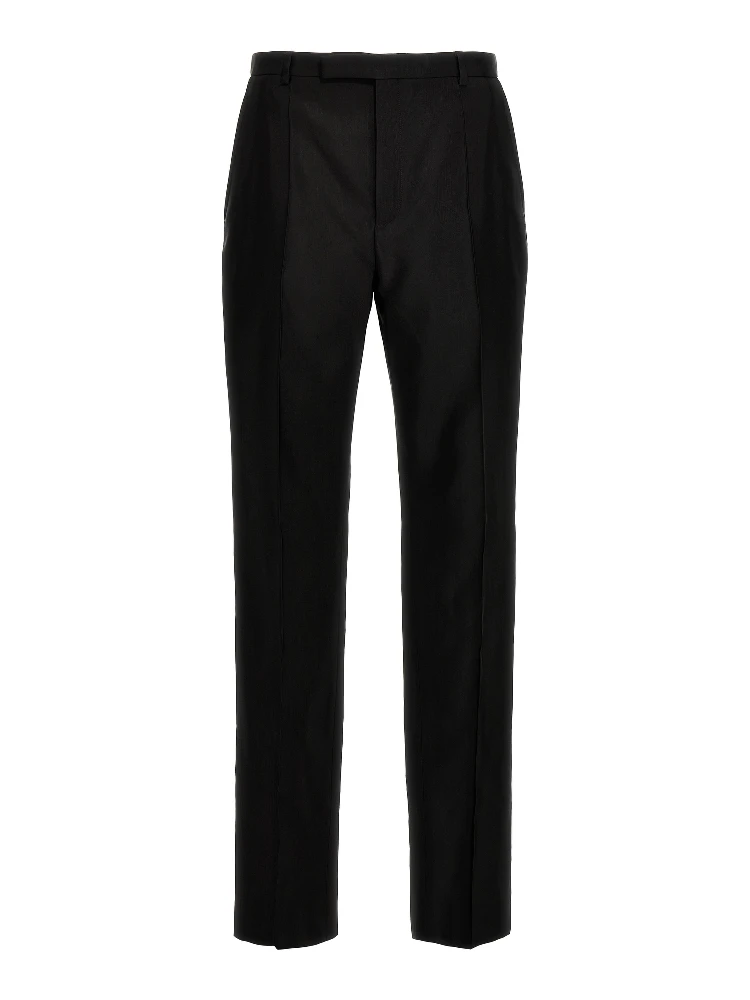 Black Acetate Dress Pants
