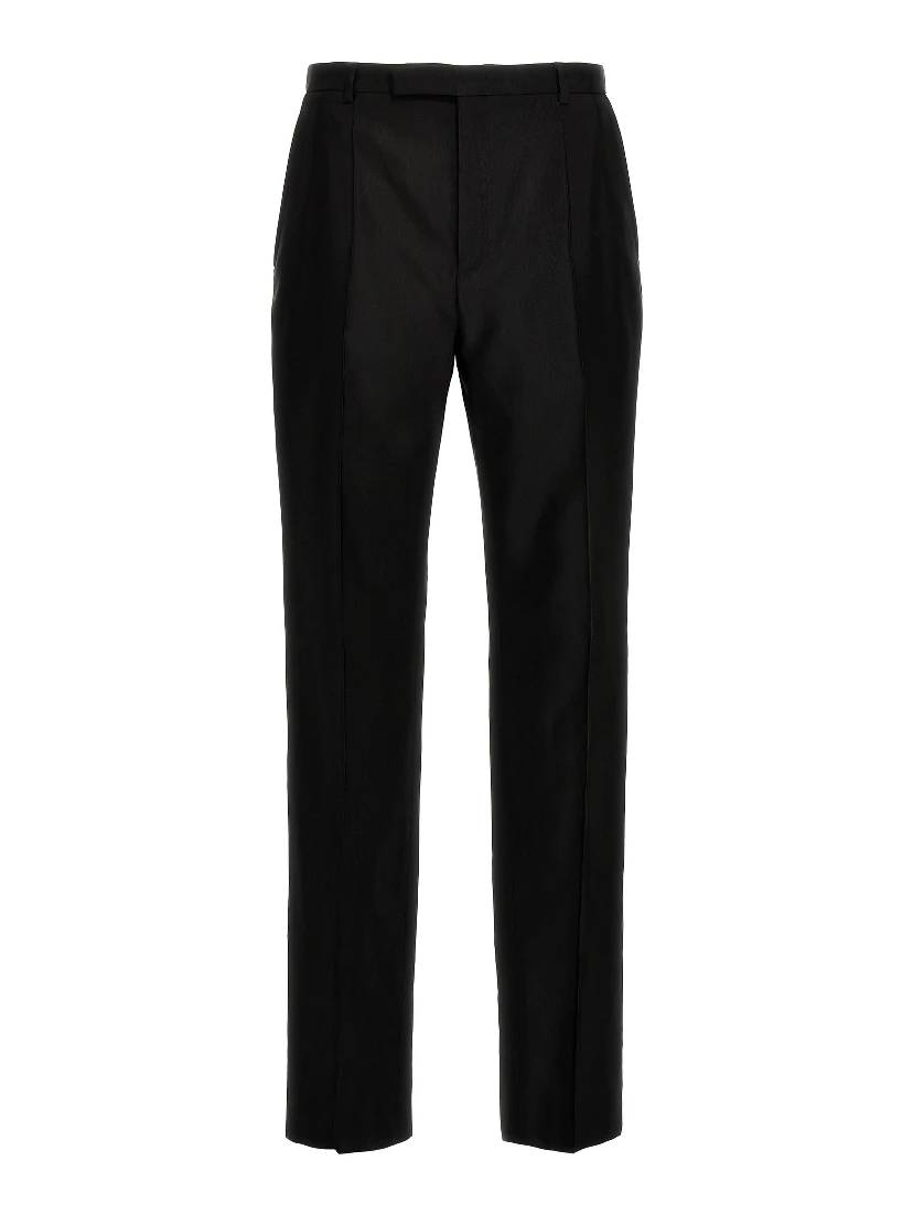 Black Acetate Dress Pants