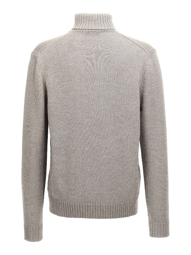 Gray Virgin Wool Cardigan alternative