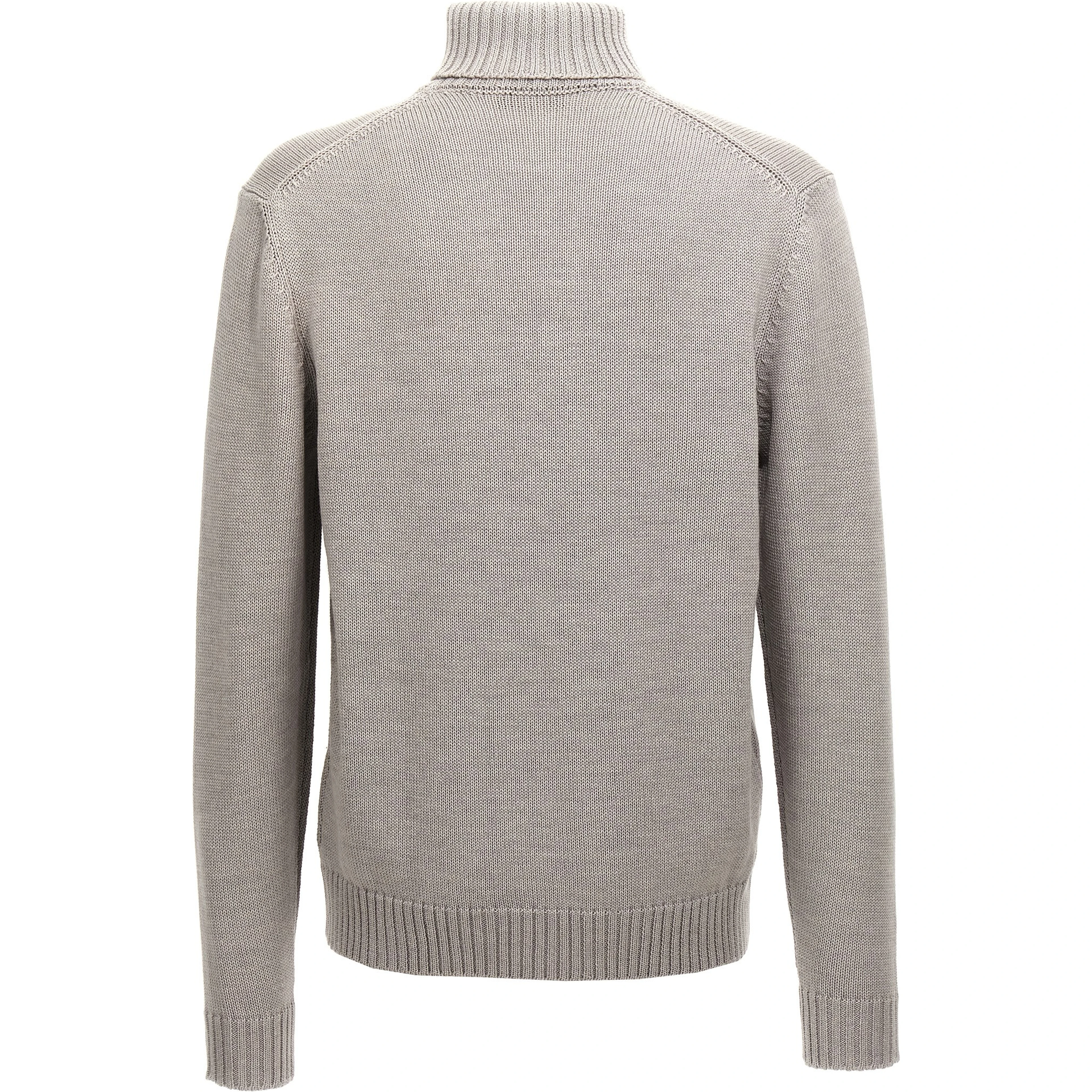 Gray Virgin Wool Cardigan