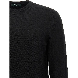 Black Virgin Wool Cardigan