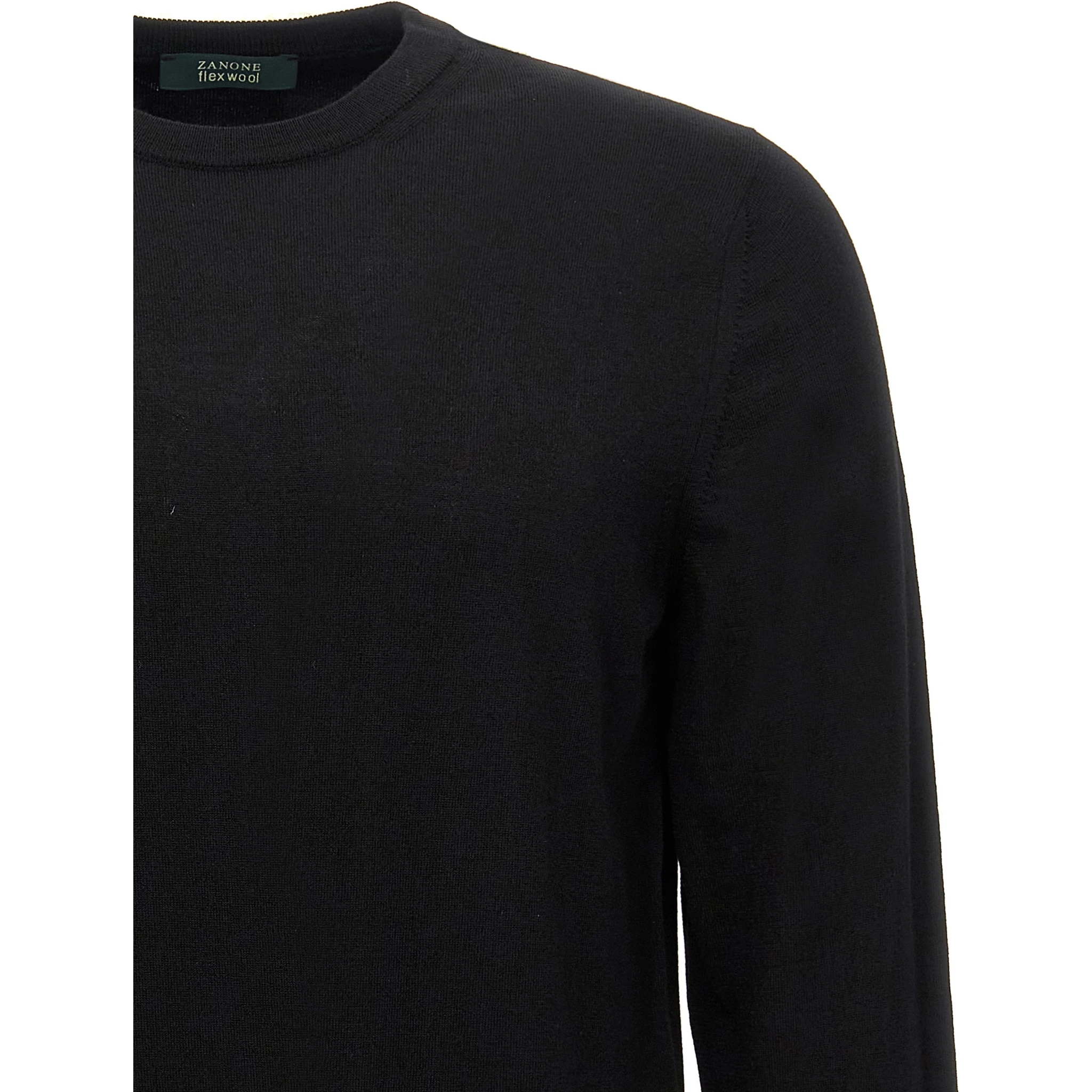 Black Virgin Wool Cardigan