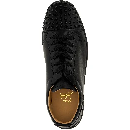 Black Calfskin Low Top Sneakers