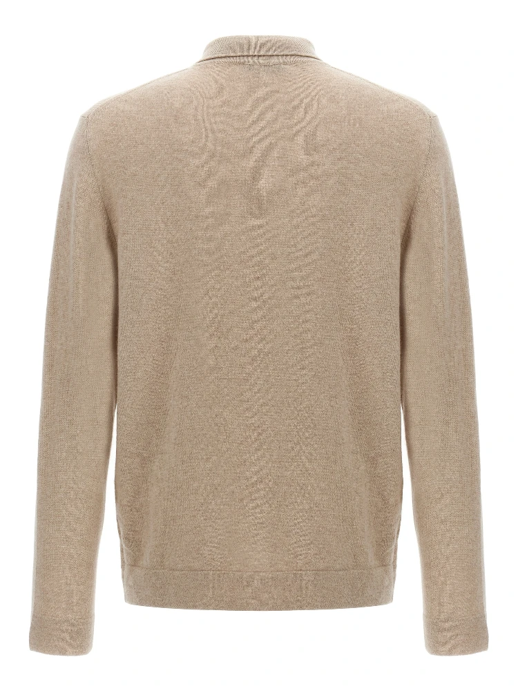 Beige Virgin Wool Polo Shirt alternative