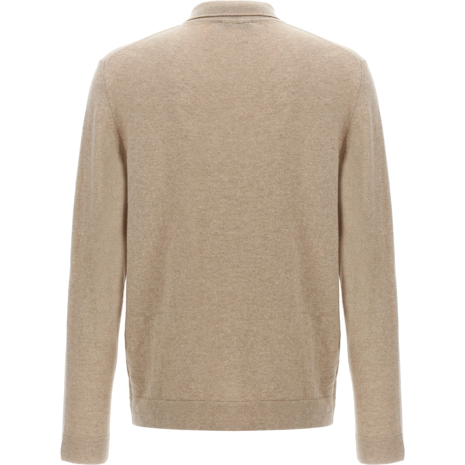 Beige Virgin Wool Polo Shirt