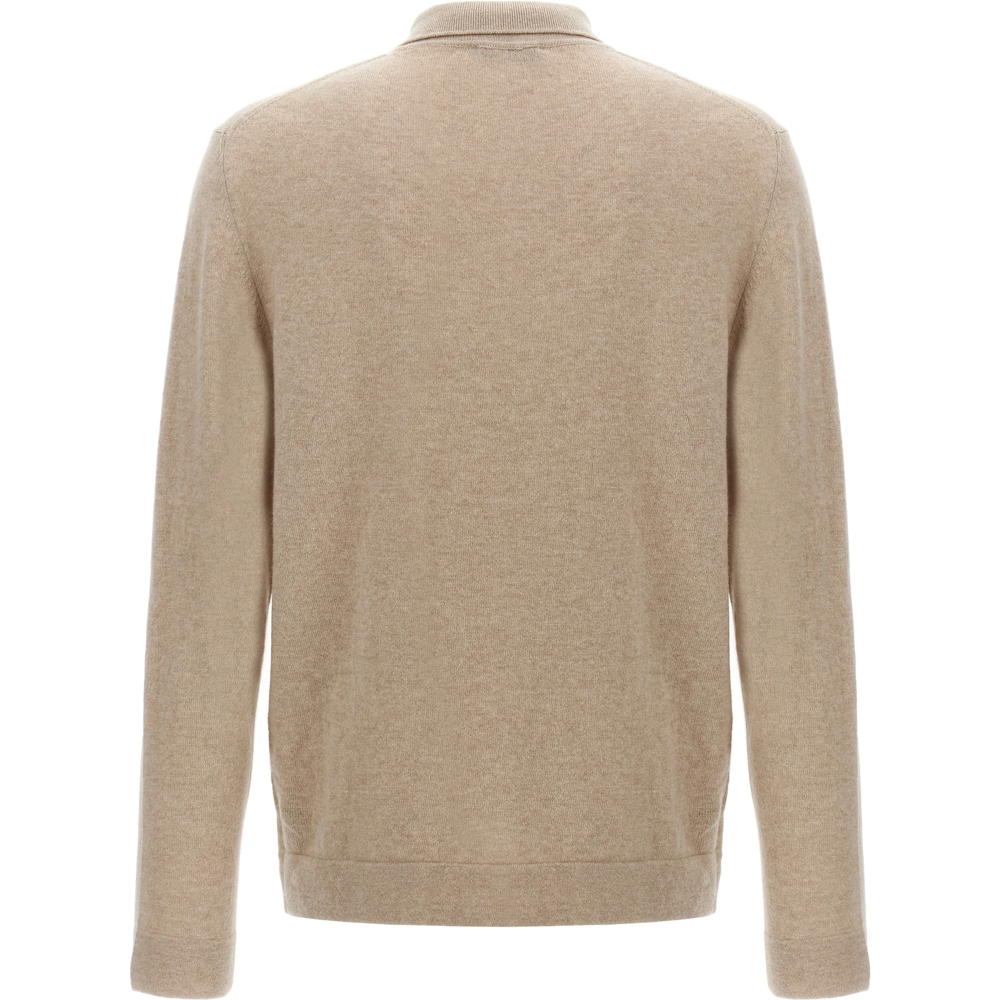 Beige Virgin Wool Polo Shirt