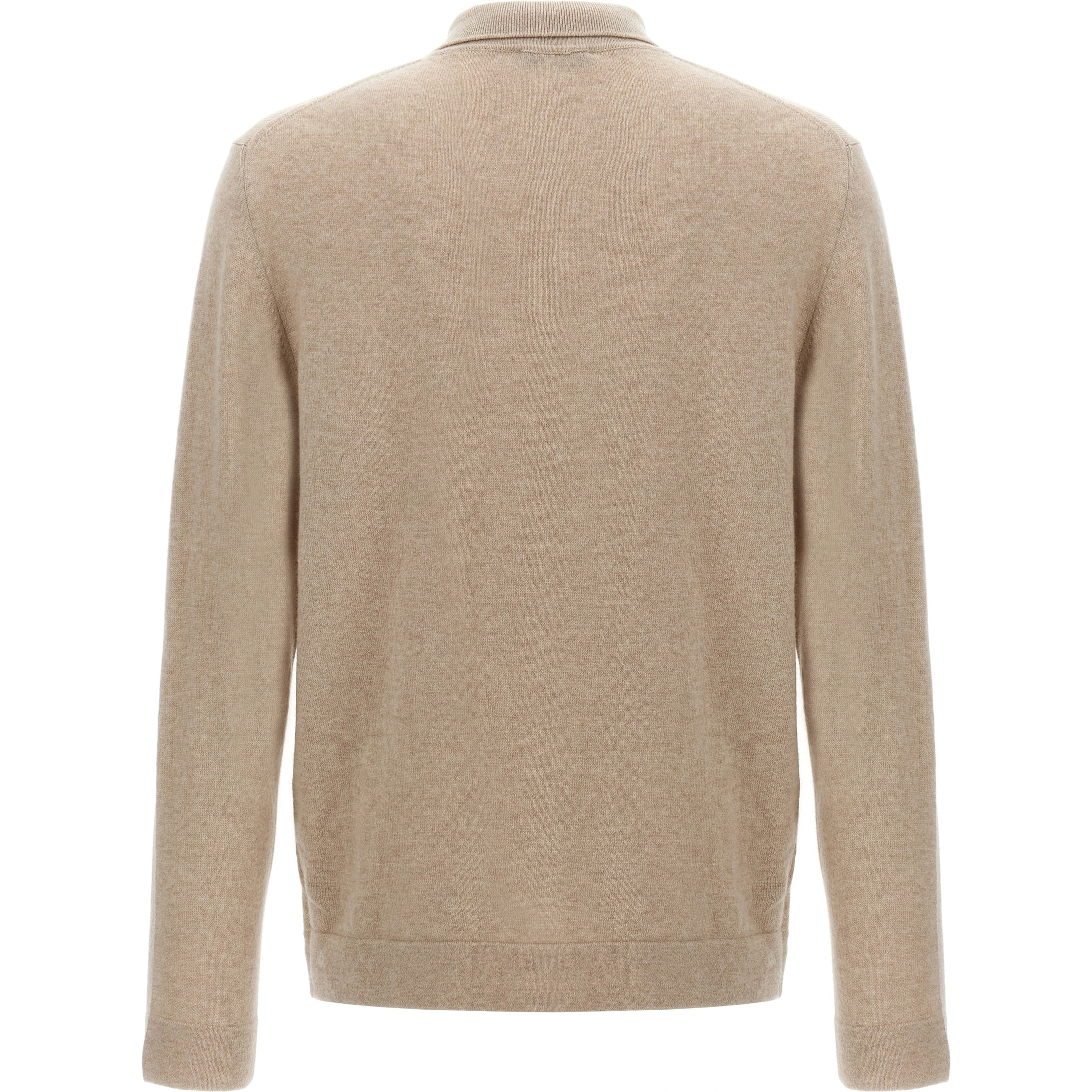 Beige Virgin Wool Polo Shirt