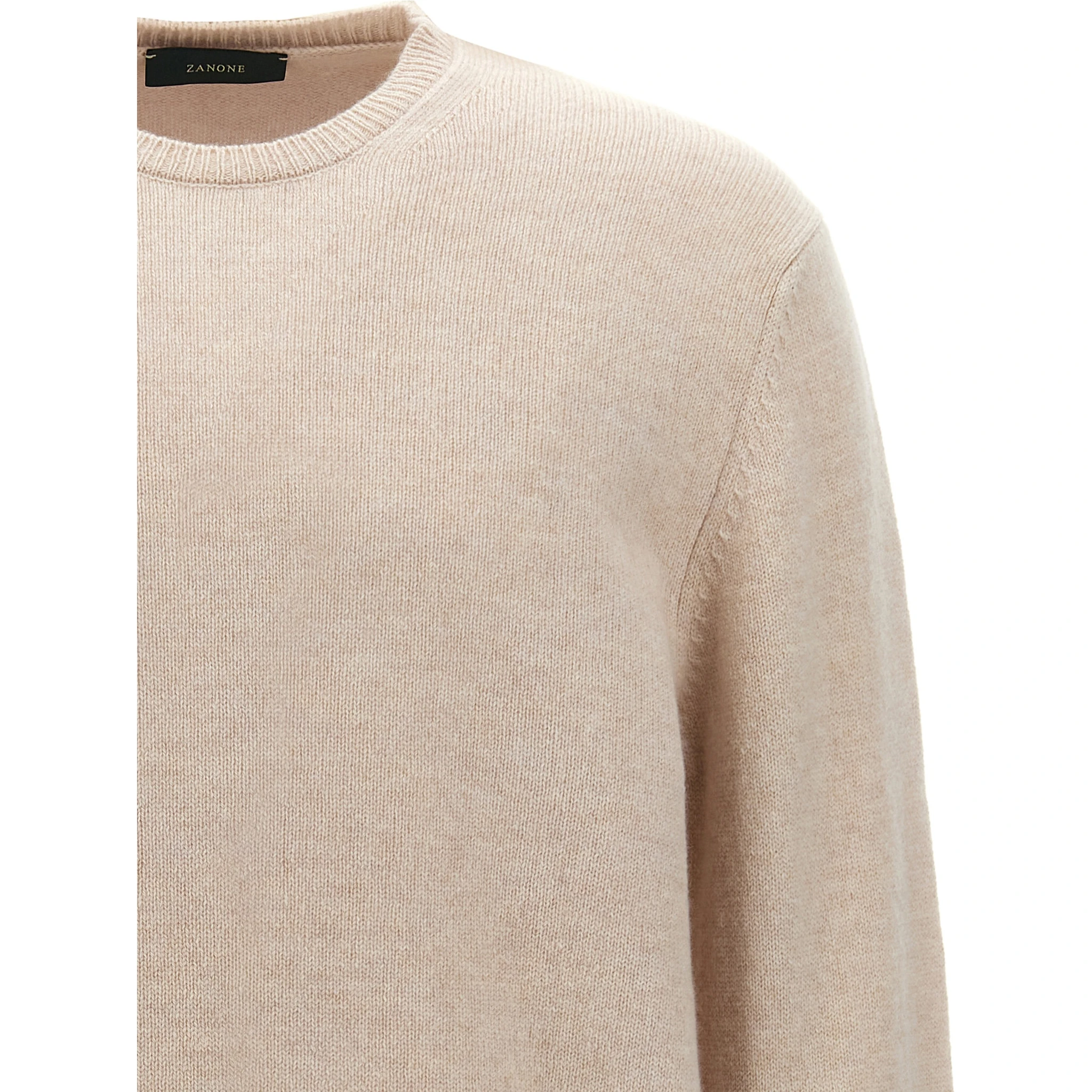 Beige Virgin Wool Cardigan