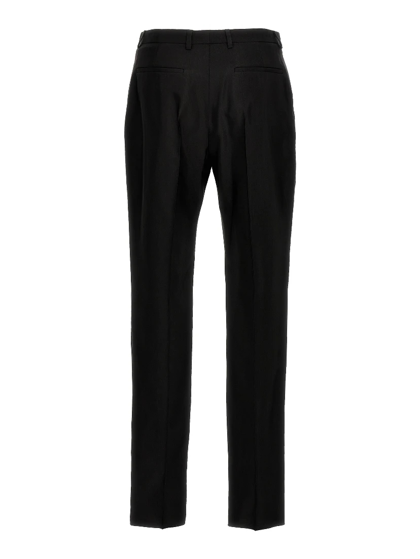 Black Acetate Dress Pants