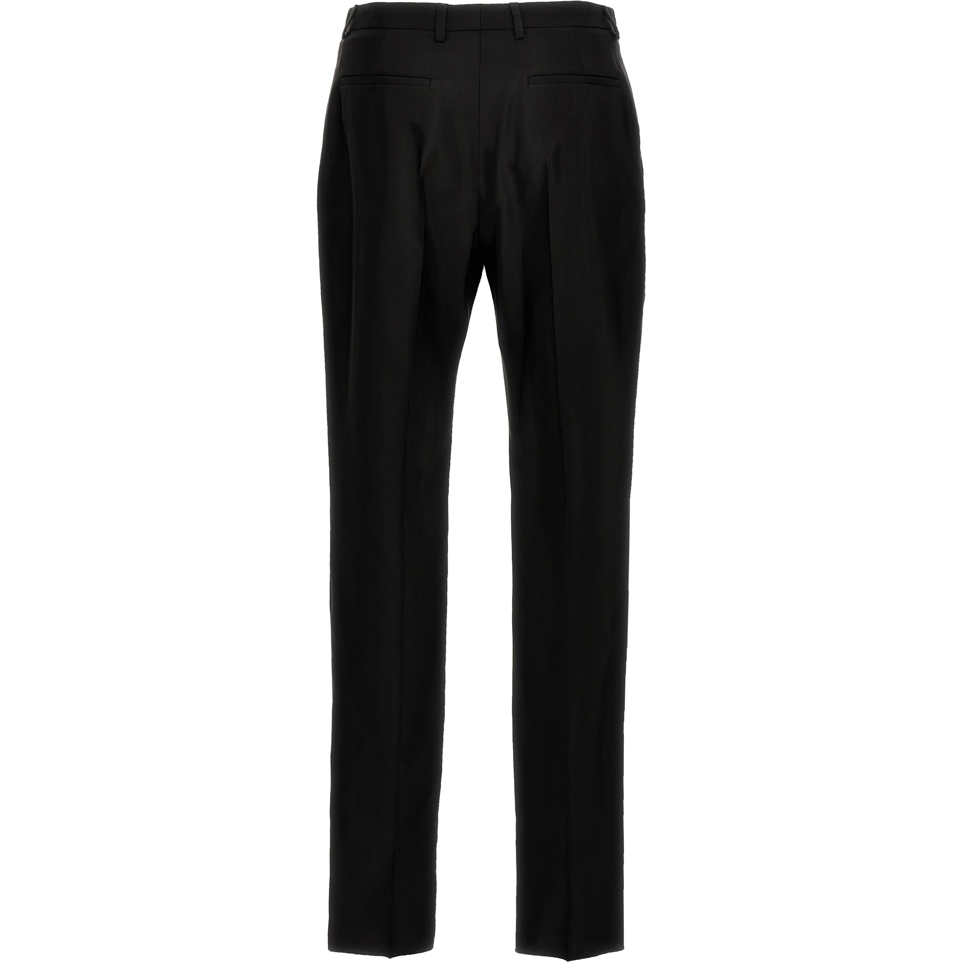 Black Acetate Dress Pants