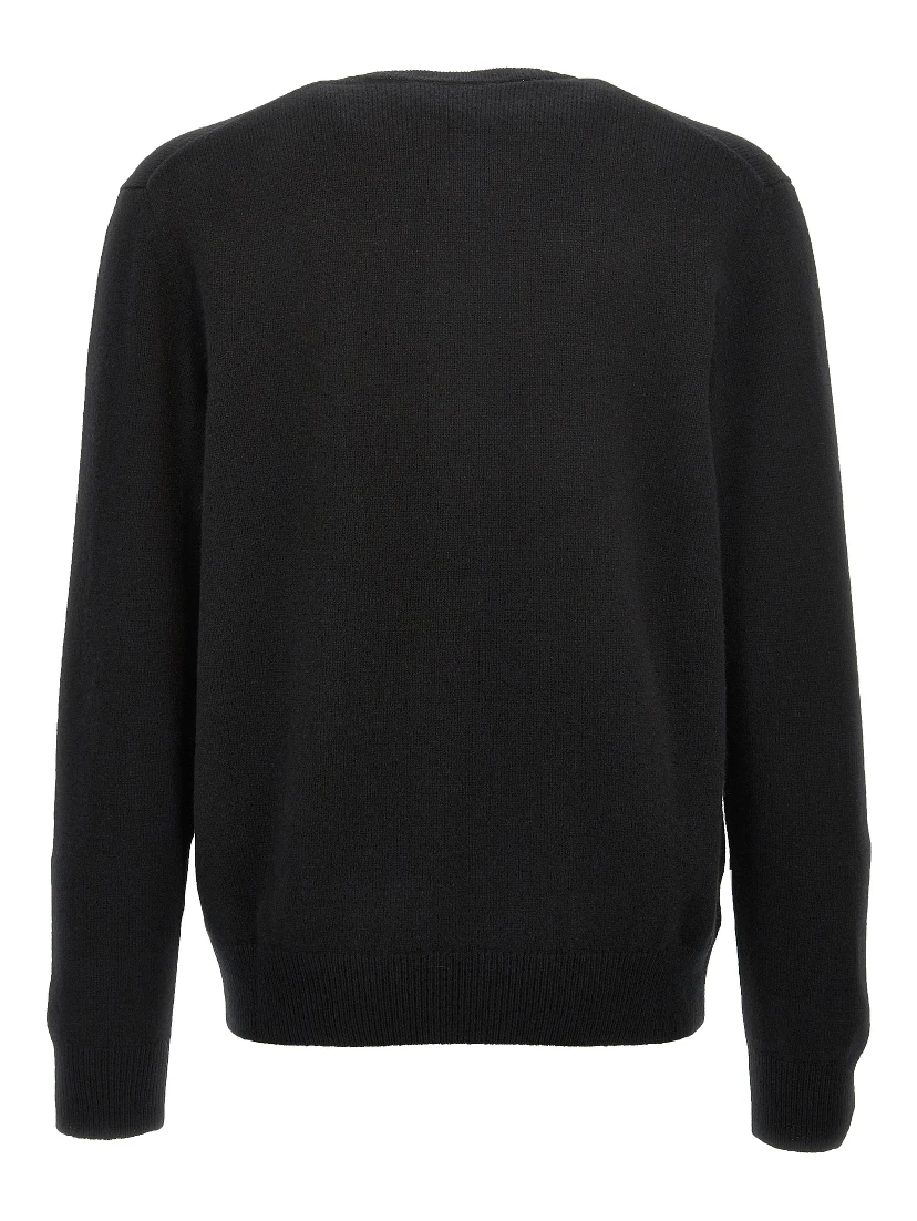 Black Virgin Wool Cardigan
