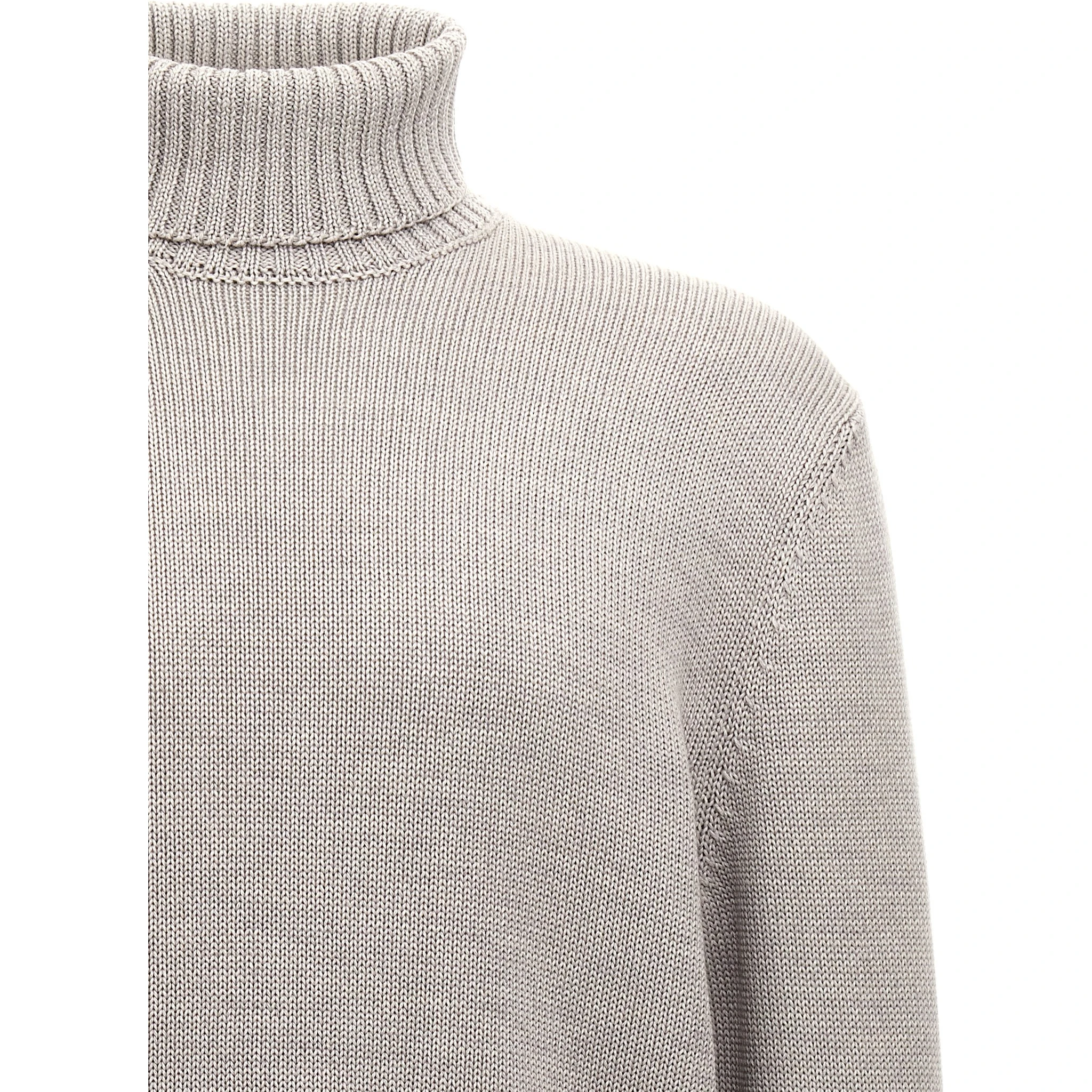 Gray Virgin Wool Cardigan