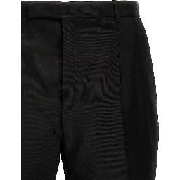 Black Acetate Dress Pants