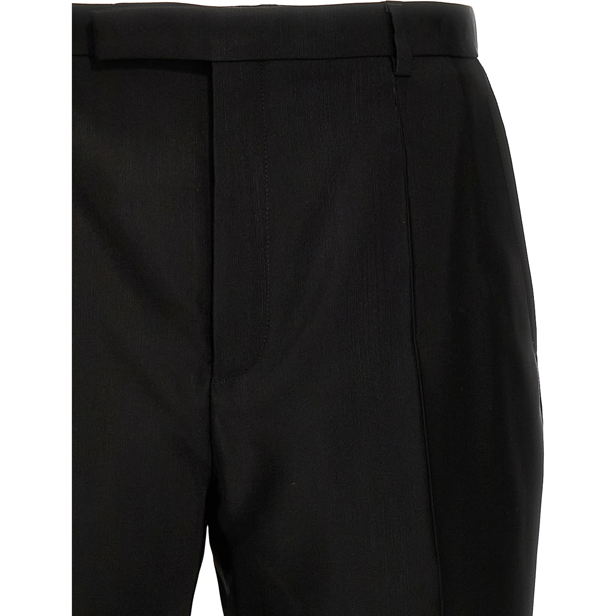 Black Acetate Dress Pants