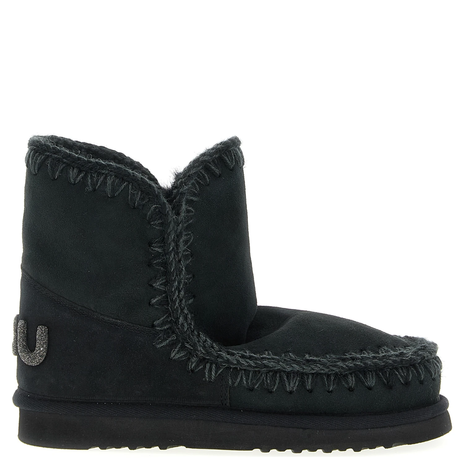 Black Lambskin Ankle Boots