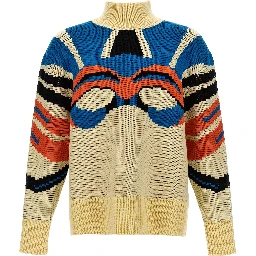Multicolor Virgin Wool Cardigan