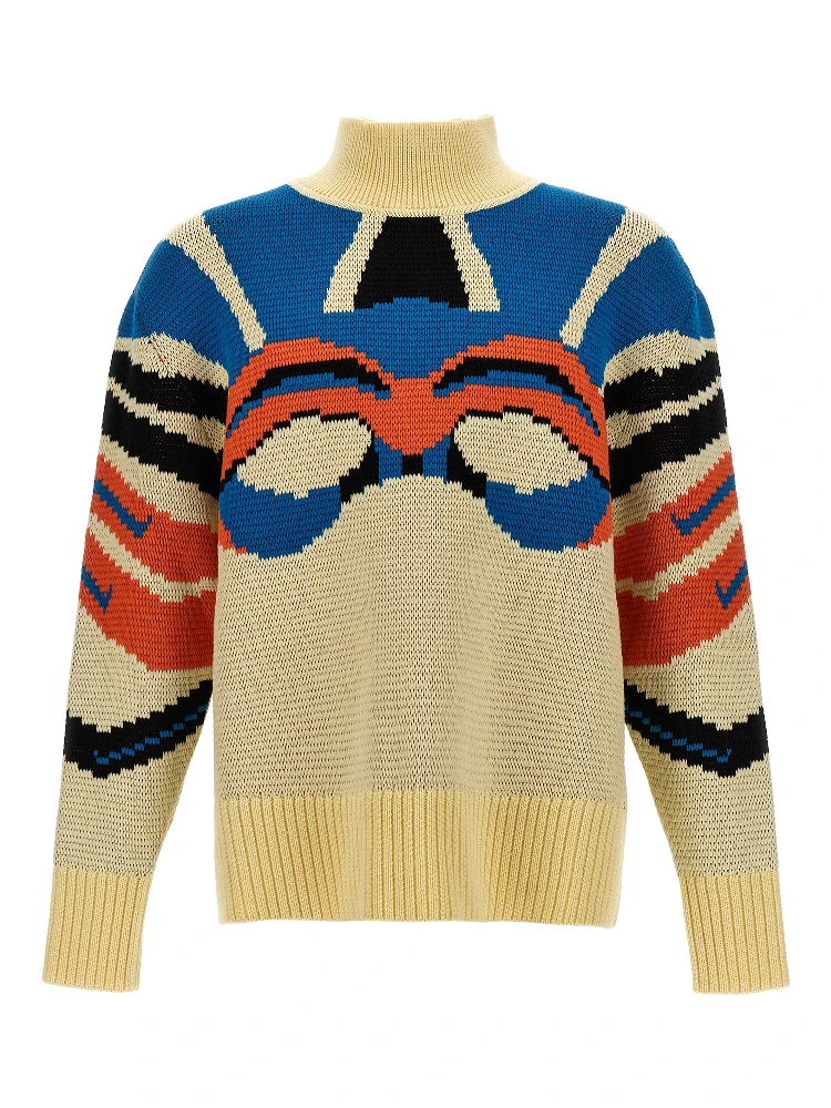 Multicolor Virgin Wool Cardigan