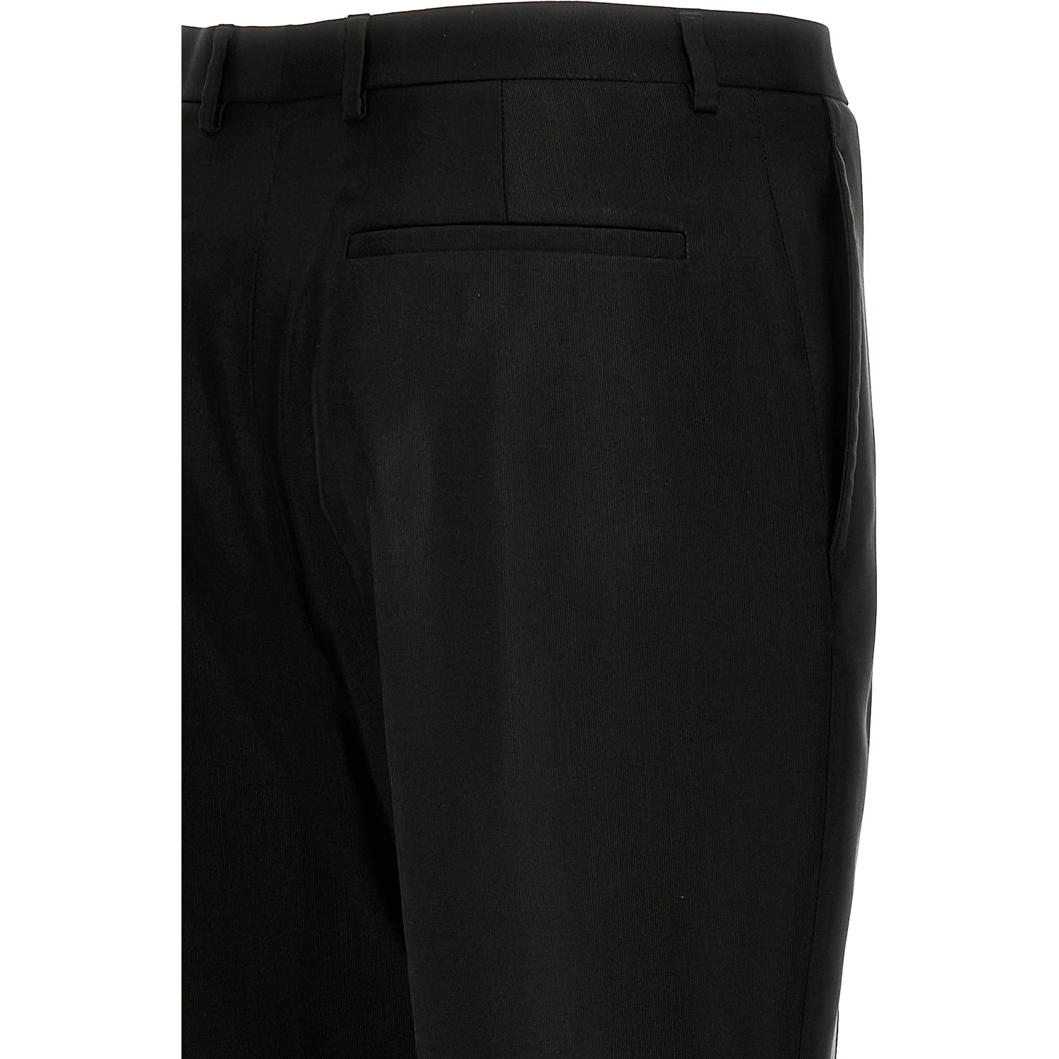 Black Acetate Dress Pants