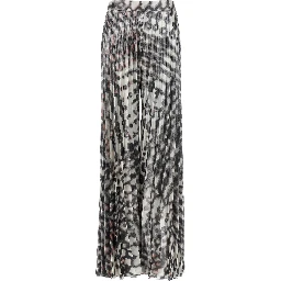 Multicolor Polyester Long Skirt