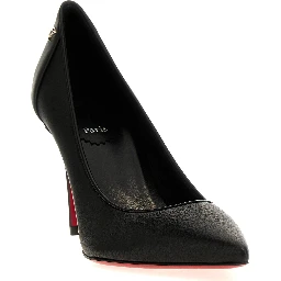 Black Napa Leather / Calf Bos Taurus High Heel Pumps