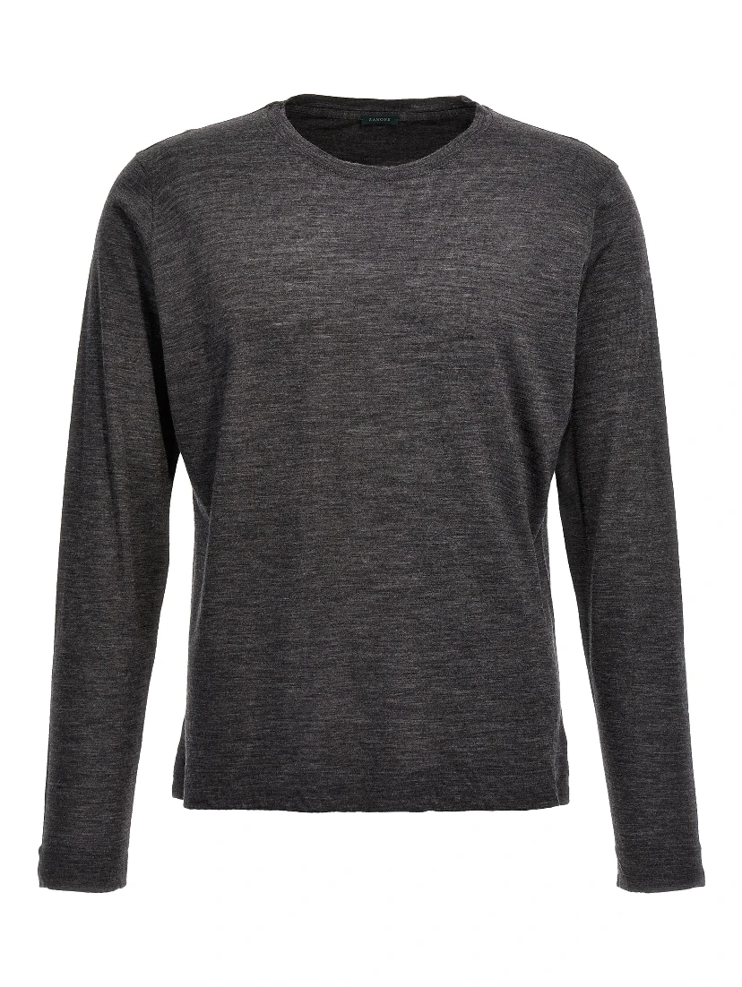Gray Virgin Wool Cardigan