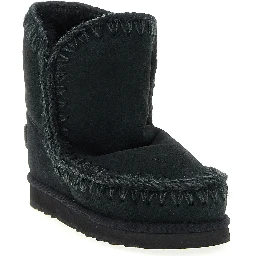 Black Lambskin Ankle Boots