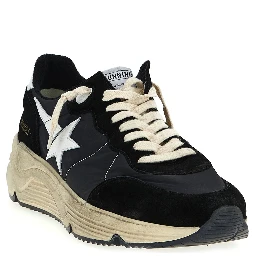Bicolor Polyester Athletic Sneakers
