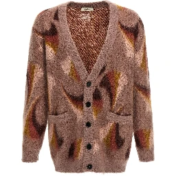 Multicolor Wool Cardigan