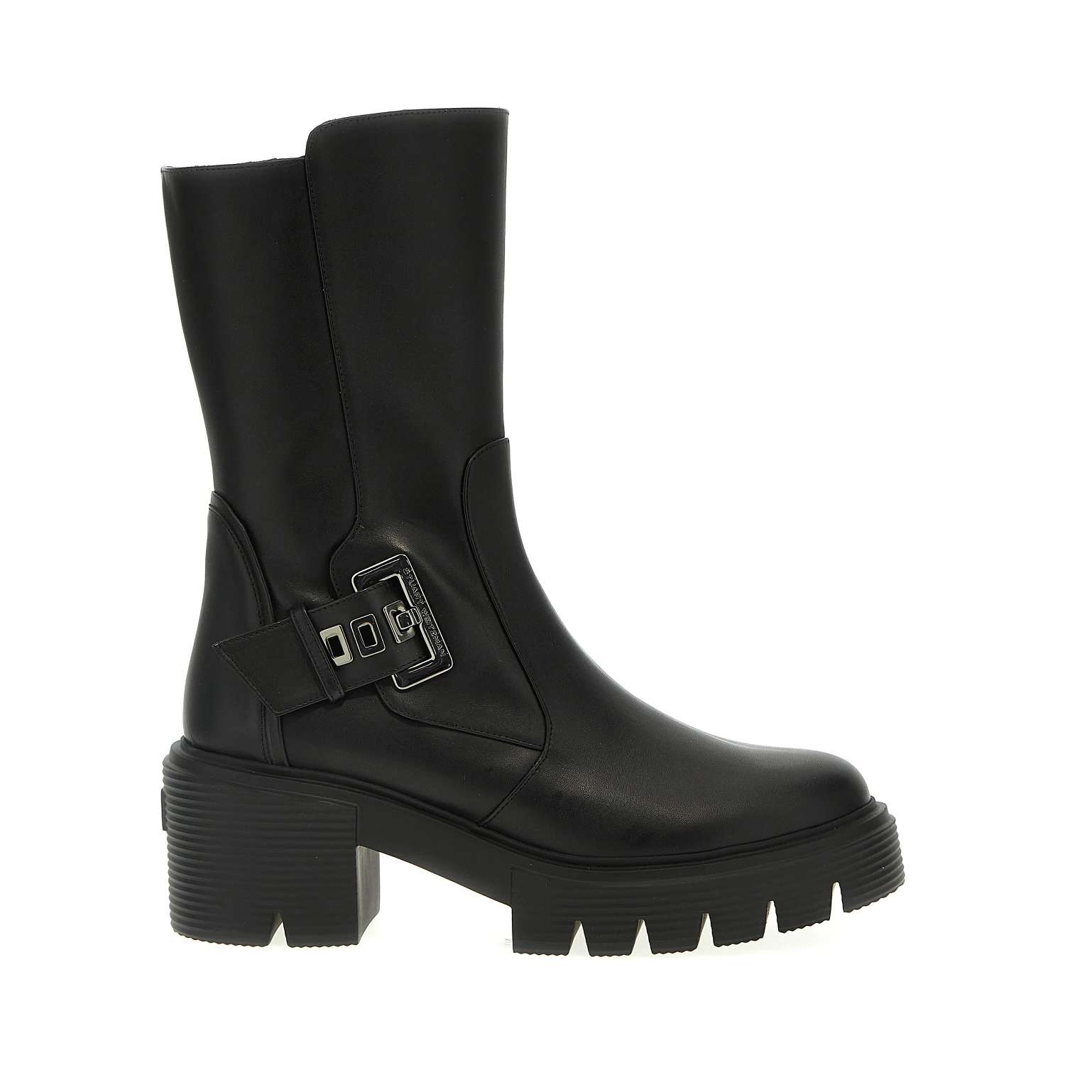 Black Calfskin Ankle Boots