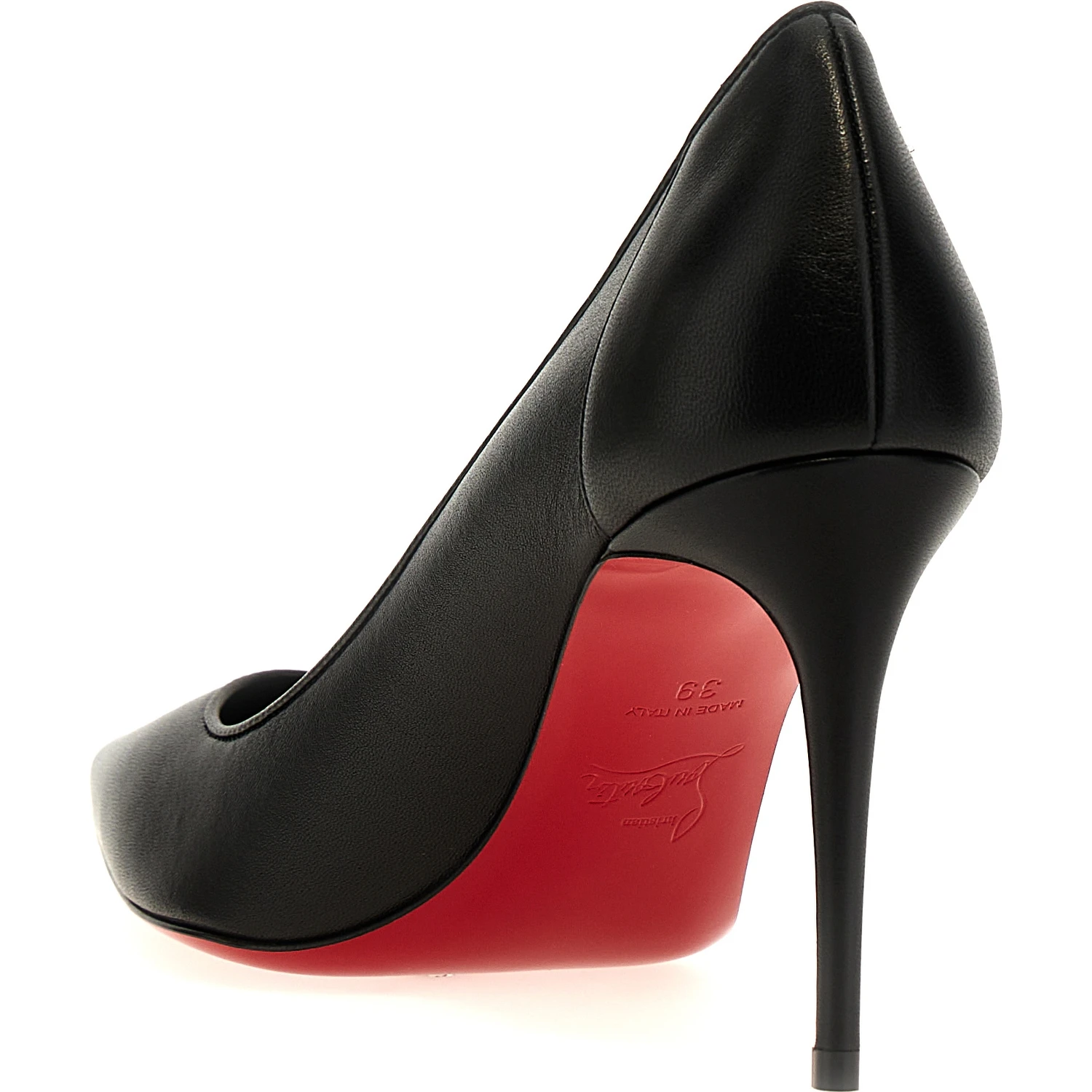 Black Napa Leather / Calf Bos Taurus High Heel Pumps