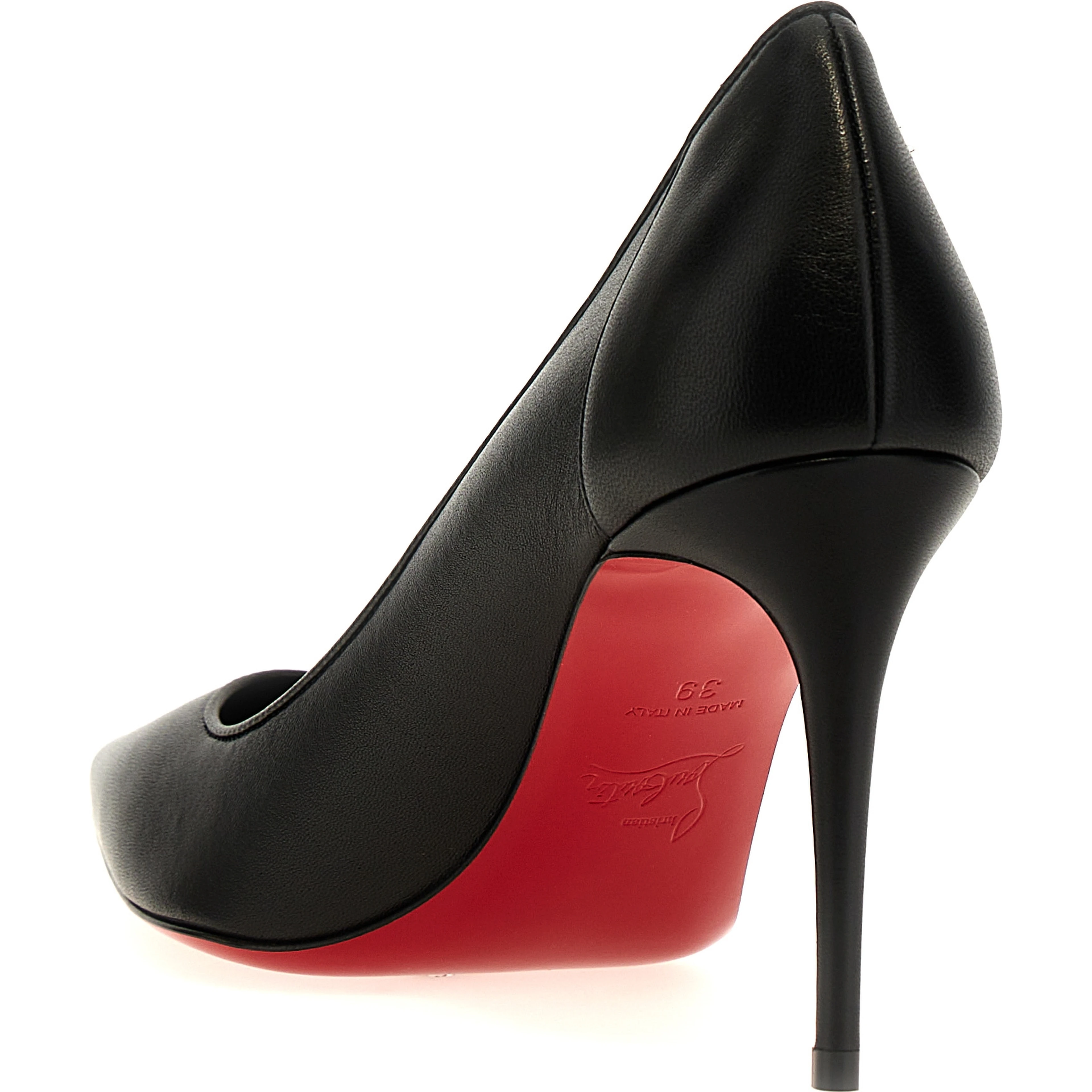 Black Napa Leather / Calf Bos Taurus High Heel Pumps