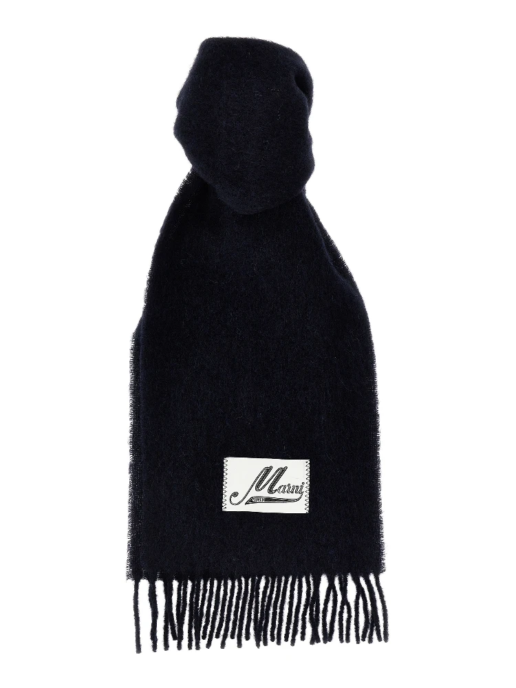 Blue Wool Scarf