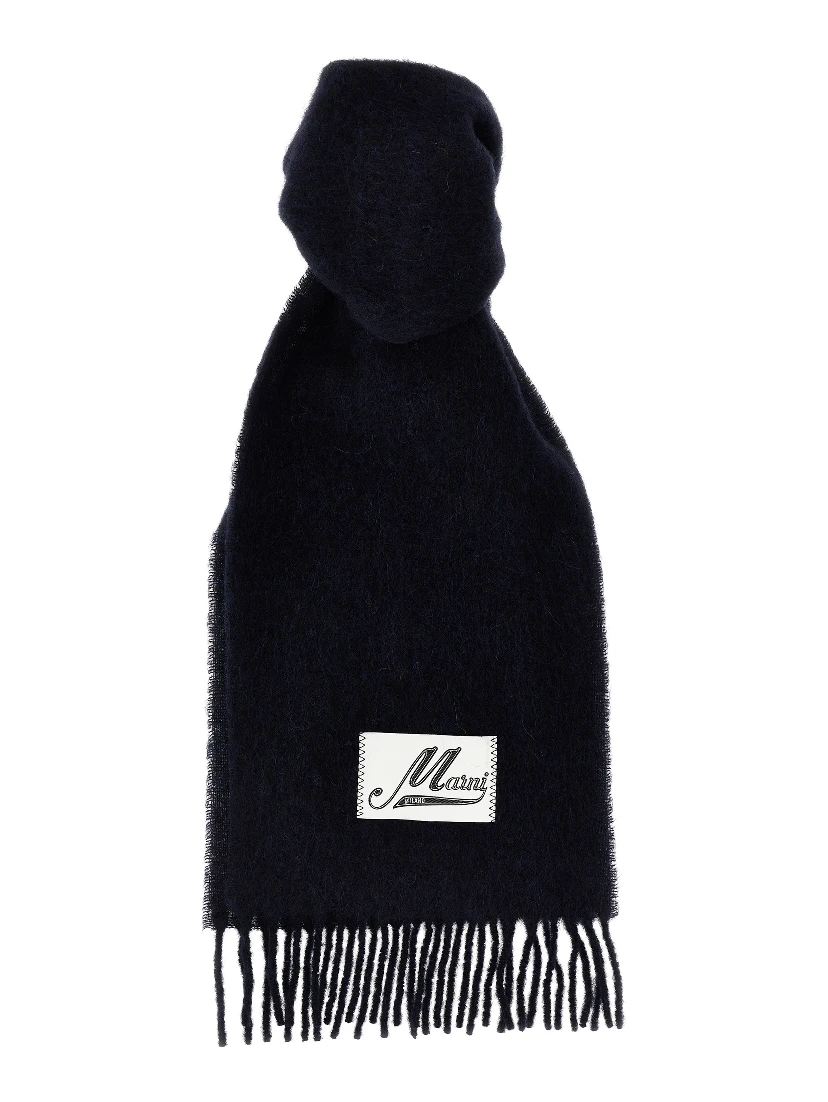 Blue Wool Scarf