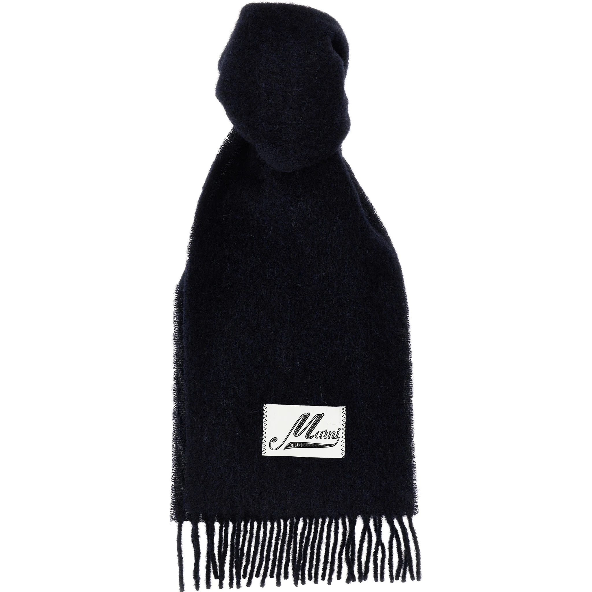 Blue Wool Scarf