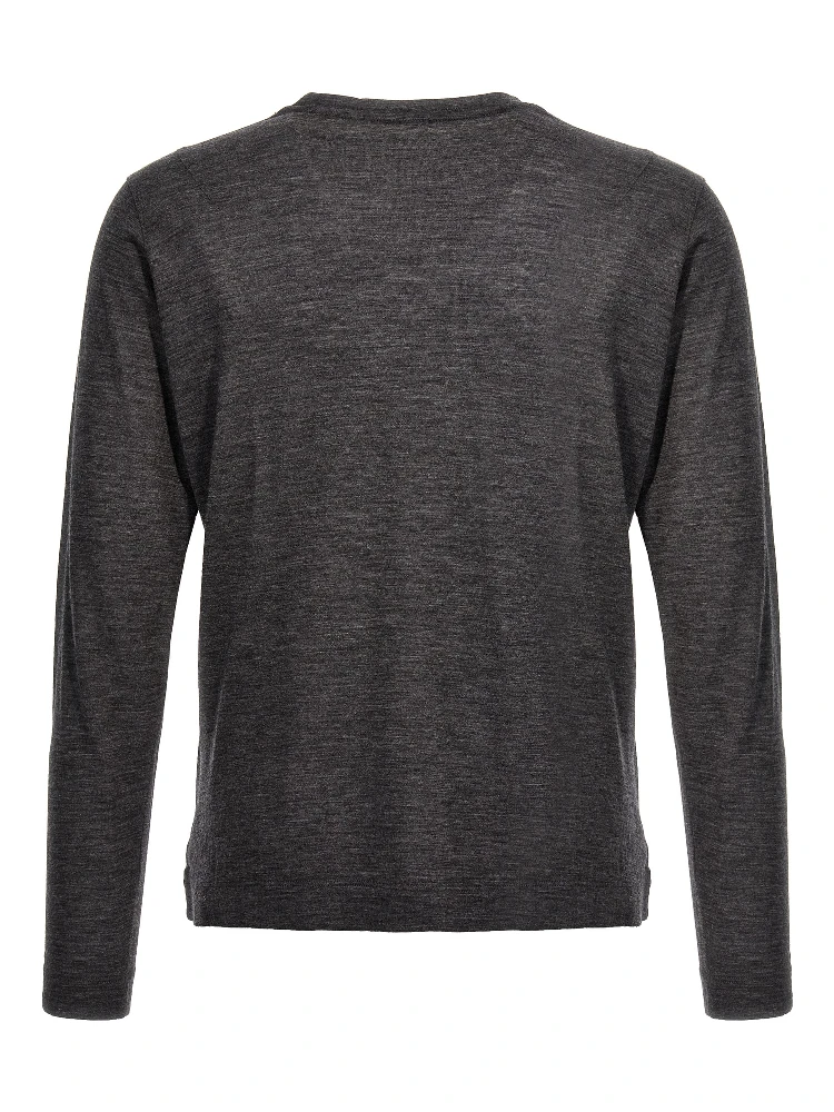 Gray Virgin Wool Cardigan alternative